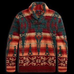 Polo Ralph Lauren Southwestern Shawl Sweater